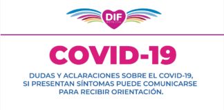 DIF REYNOSA PONE A SU DISPOSICIÓN TELÉFONO PARA ACLARAR CUALQUIER DUDA SOBRE EL COVID-19