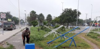 Desarrolla Municipio labores de mantenimiento de áreas verdes
