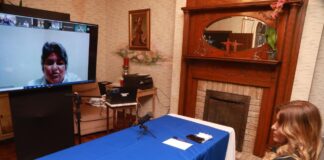 Alcaldesa de Reynosa participa en Videoconferencia de Salud