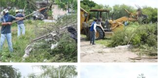 SUPERVISA PERSONALMENTE EL ALCALDE ULIVARRI LÓPEZ, LIMPIEZA DE PREDIOS