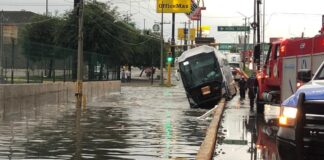 Atiende PCyB a población luego de fuertes lluvias