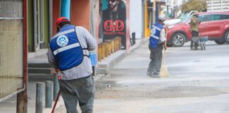 Intenso trabajo de limpieza pública en Río Bravo.