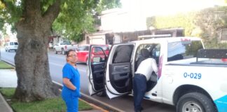 La Dirección de Transito y Vialidad de Reynosa, Auxilia a Enfermera a su traslado.