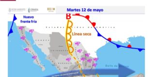 Pronostican lluvias para esta ciudad,por ingreso del frente frío # 61