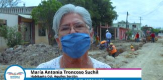Pavimenta Gobierno Municipal calles de la colonia Aquiles Serdán