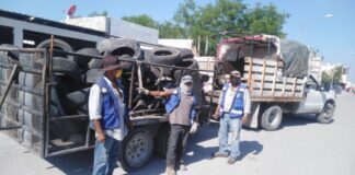 Retira el Municipio 500 llantas de la vía pública