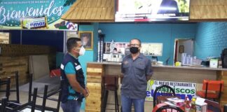 PERSONAL DE PCyB DE RÍO BRAVO,VERIFICAN A RESTAURANTES.