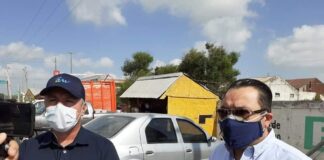 En Río Bravo,Tam. Verifican que transporte público cumpla con las medidas de prevención.