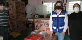 Lleva Gobierno de Tamaulipas alimentos a familias afectadas por huracán Hanna