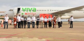 Tamaulipas recibe vuelo inaugural de Viva Aerobus, conectando CDMX con Tampico