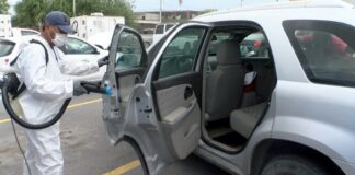 Arrancará mañana en colonias de Reynosa jornada gratuita de sanitización de automóviles