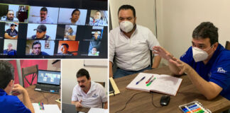 En recuperación, Carlos Ulivarri, continúa trabajando para beneficio de la población.