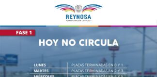 Este martes 7 no circulan vehículos con placas 2 y 3