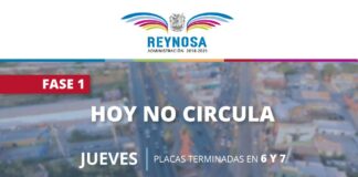 Jueves de No Circula para vehículos con placas terminales en 6 y 7