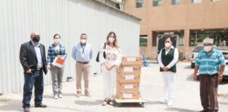 Entregó Alcaldesa 5 ventiladores al IMSS