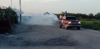 Realizan fumigaciôn en Áreas Rurales del Municipio de Río Bravo