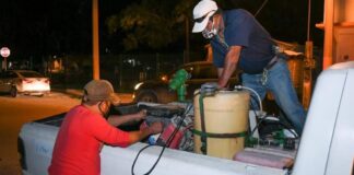 REALIZA FUMIGACIÓN EN EJ. EMILIO PORTES GIL; LA REGIDORA CASANDRA DE LOS SANTOS