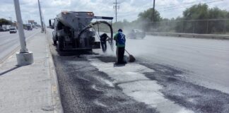 Repara Municipio vialidades en todos los sectores de Reynosa