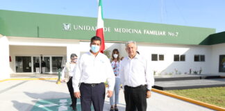 Ante el Presidente López Obrador, solicita Gobernador conclusión de hospitales en Matamoros y Ciudad Madero
