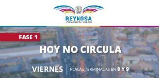 No circulan los viernes autos con placas terminadas en 8 y 9