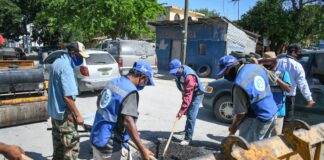 Gobierno Municipal de Río Bravo reinicio los trabajos de bacheo con carpeta fria.