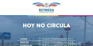 Sigue vigente Doble Hoy No Circula en Reynosa