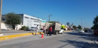 Servicios Públicos Primarios realiza limpieza en la Brecha 109 entre Libramiento y Francisco I Madero.