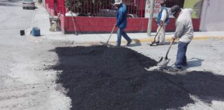 Continúa en Reynosa intensa campaña de bacheo