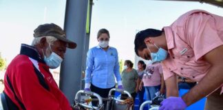 DIF Reynosa presente en los ejidos ante la pandemia del Covid-19.