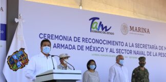 GOBIERNO DE TAMAULIPAS ENTREGA RECONOCIMIENTO A LA SECRETARIA DE MARINA