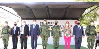 Asistió Alcaldesa de Reynosa a toma de posesión del Comandante de la Octava Zona Militar