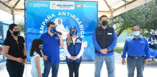 Mas de 200 vacunas se aplicaron contra la rabia a mascotas en Río Bravo.