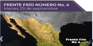 Anuncia PCyB llegada de frente frío