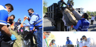Jornada de limpieza del gobierno estatal y municipal en Ciudad Victoria
