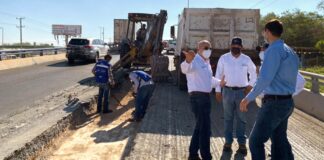 PREVIO A LA GIRA DEL GOBERNADOR A REYNOSA Y RÍO BRAVO, SUPERVISAN AVANCE DE OBRAS EN VIALIDADES