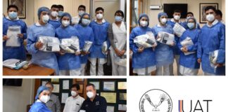 Entrega La UAT equipo de protección a médicos internos y residentes