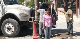 Coordinan Obras Públicas y COMAPA sondeo a red sanitaria