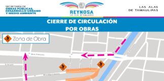 Aviso de cierre de vialidad en La Cañada y Narciso Mendoza