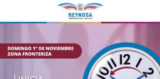 Inicia horario de invierno en Reynosa