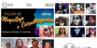 Realiza CEFAU-UAT taller de maquillaje y caracterización en línea