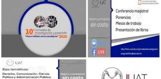 Invita la FDCSV-UAT a Jornadas de Investigación y Posgrado