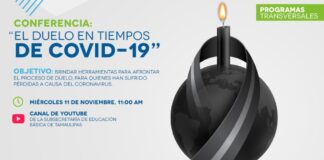 Conferencia interactiva: “El duelo en tiempos de COVID-19”