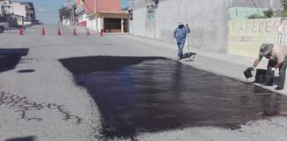 Rehabilita Gobierno Municipal asfalto de diversas colonias