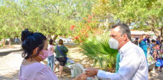 DIF Reynosa acercó diversos apoyos a las familias de la Colonia Fuentes Sección Lomas.