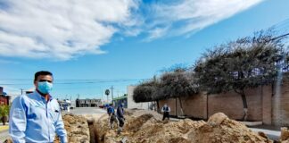 Trabaja la COMAPA en reparación de caído