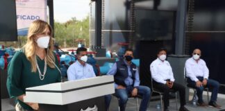 Inauguran Alcaldesa y Gobernador tanque cisterna de agua potable