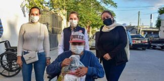 DIF Reynosa entregó apoyos funcionales y despensas a los Abuelitos de la Colonia Jacinto López 2