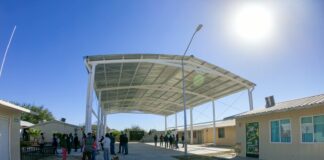 Cuenta ya con techumbre la NISSAN 79,Inaugurada por el Presidente Municipal