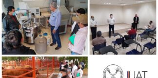 Conjuntan actividad la FMVZ-UAT y el Centro de Mejoramiento Genético de la UGRT
