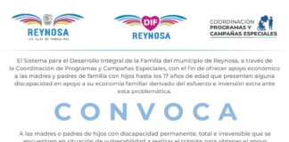 DIF Reynosa realiza registro del programa “Contigo Soy Capaz”.